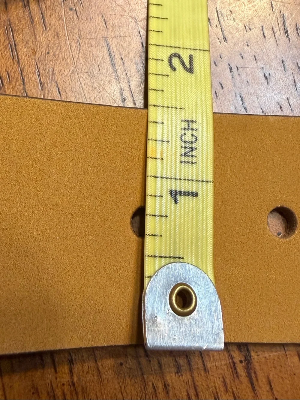 Timberland men’s leather belt in the color wheat  size 32
